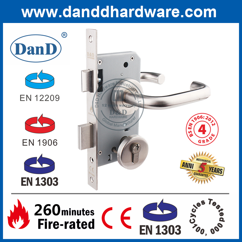 CE UL Edelstahl-Sicherheit Fire-Bautür-Hardware-DDDH001