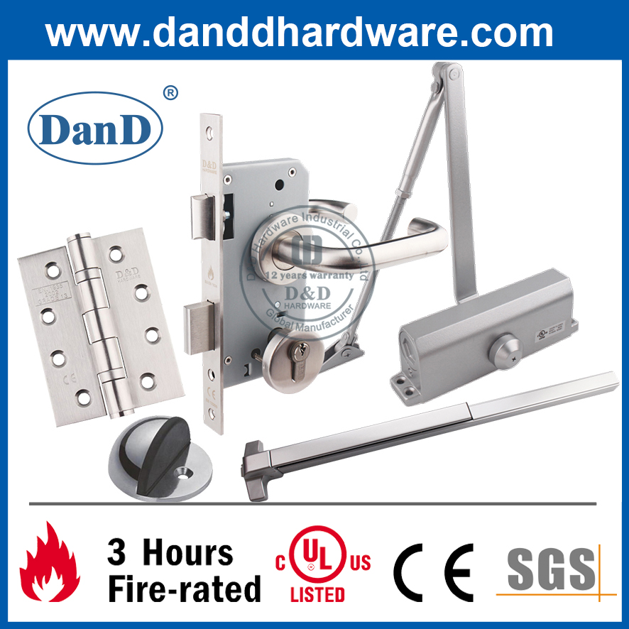 Sicherheit Zinklegierung Doppelverriegelungstürknopf für Holz Tür-DDLK044