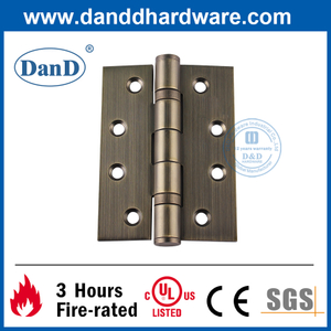 SS304 Antike Messing Brandfestes Türscharnier für Wohngebäude-DDSS001-4x3x3