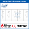 Euro-Edelstahl-Schmalstile-Einsteckschloss für Holztür-DDML021-3085