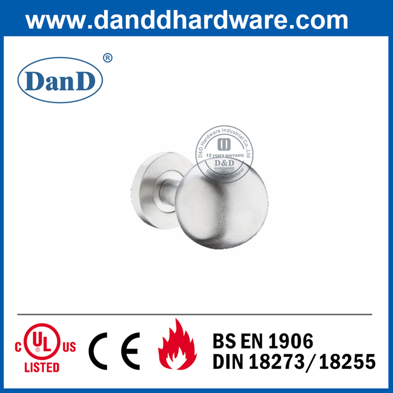 Silber SUS304 Runder Typ Innen Dekorative Türknopf-DDTH031