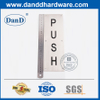 Edelstahl-Wand-montierter quadratischer Typ Push-Platte-DDSP004