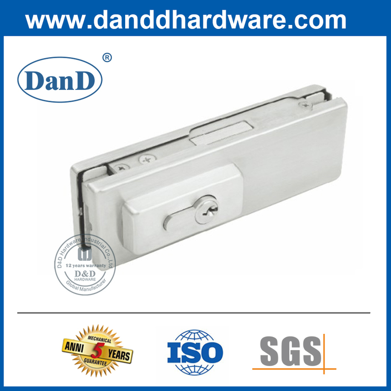 Gehärtete Glastür-Montage-Edelstahl-Patch-Lock-DDPT004