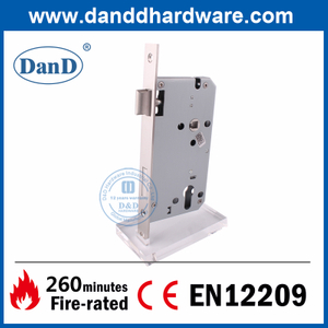 CE EN12209 Euro SS304 feuerfeste Innentür-Sash-Lock-DDML026-6085