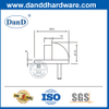 Messingboden montierte Türstopper für Metalltür-DDDS005