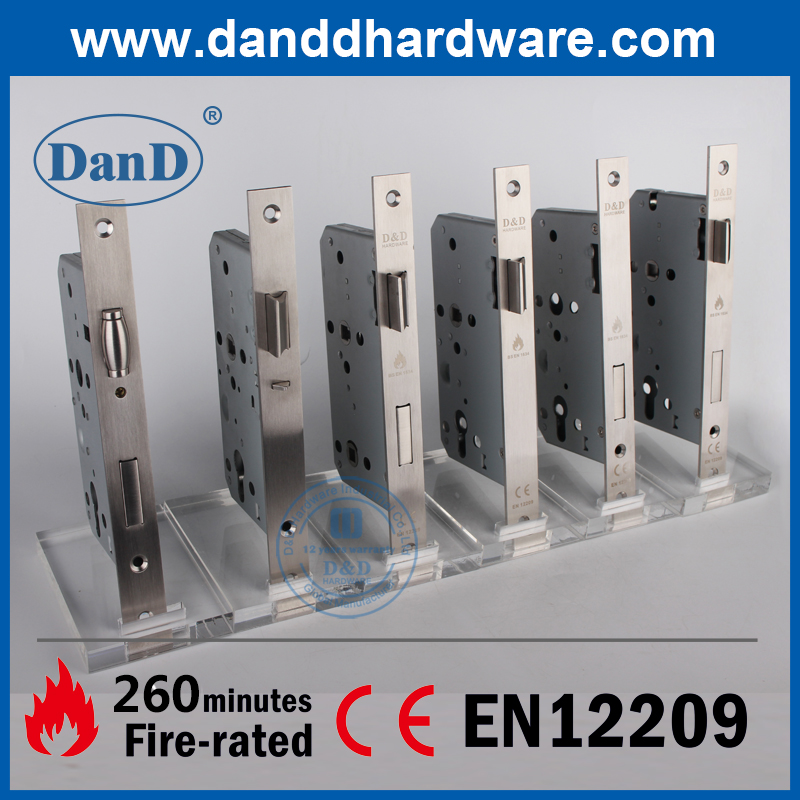 BS EN12209 SUS304 Fire Nennlatch-Schloss für Durchgangstür-DDML011-6072