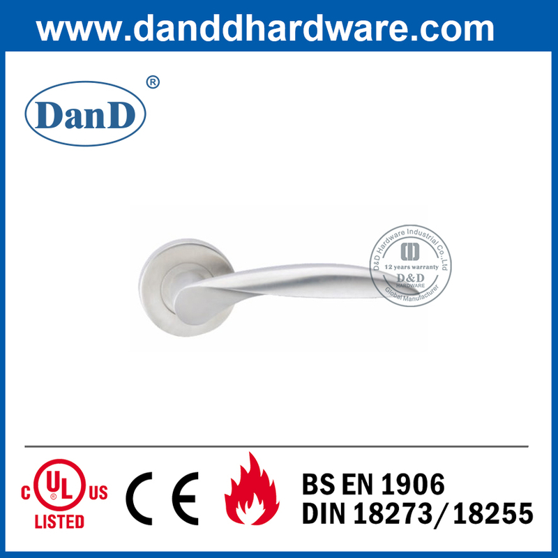 Edelstahl 304 Runder Rosettentürgriff für Metalltür-DDSH026