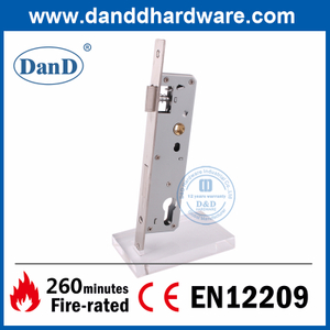 Euro-Edelstahl-Schmalstile-Einsteckschloss für Holztür-DDML021-3085