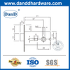 Massives Messing Black Runde Seidend Badezimmer Deadbolt-DDML032
