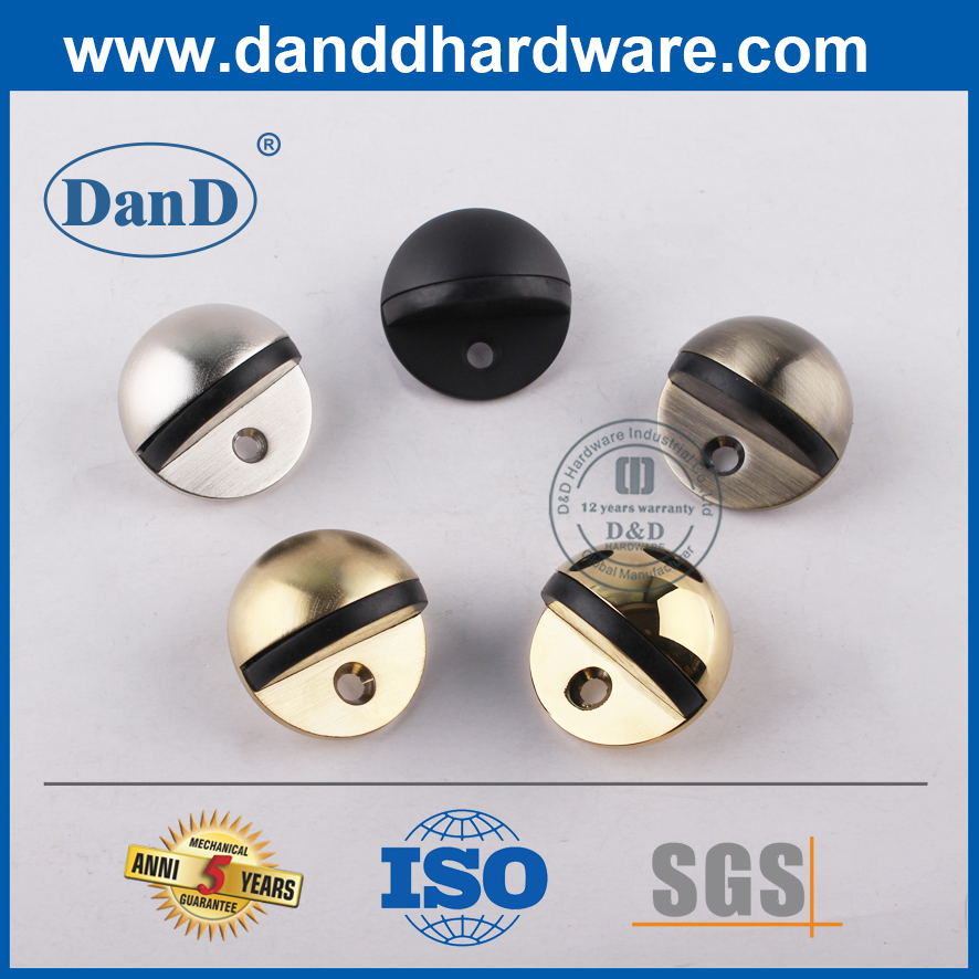 Silberner Zinklegierung Bodenmontierter Typ-Vordertür-Stopper-DDDS002