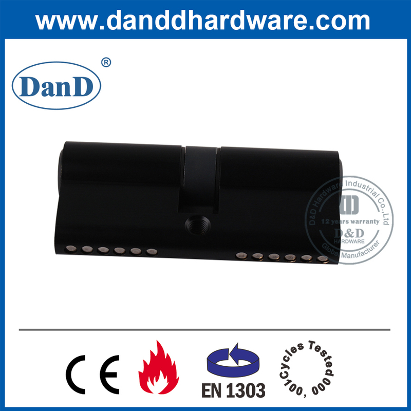 BS EN1303 Euro Black Messing Gewerbe Türschloss Zylinder-DDLC003