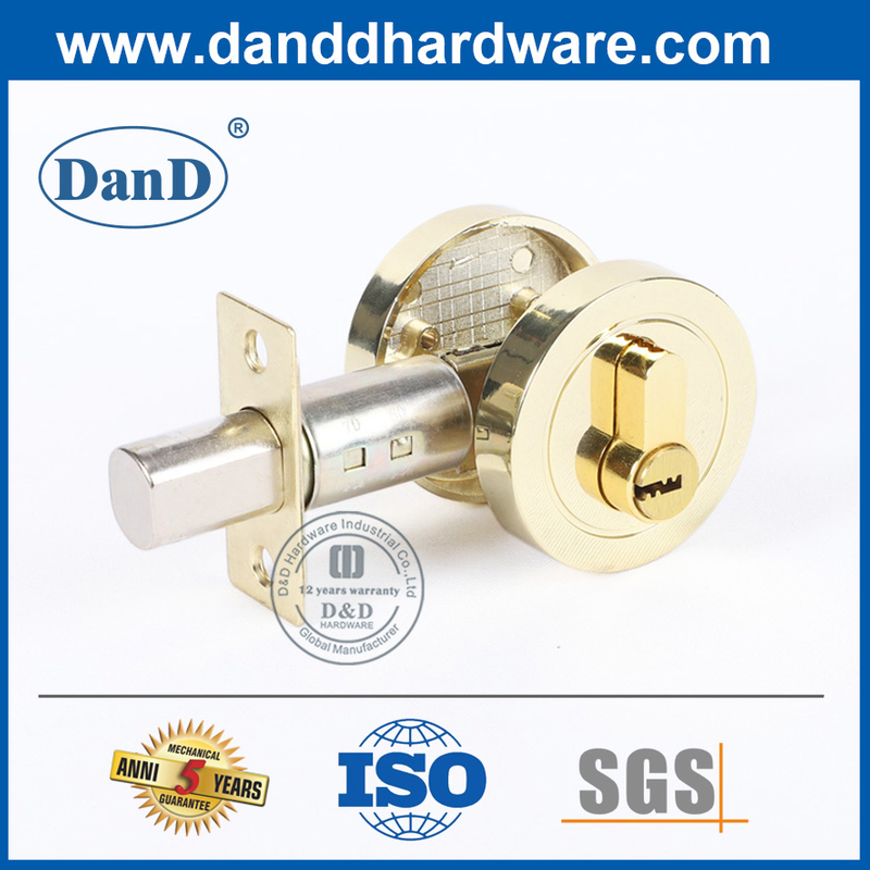 Polnische Messing Zinklegierung Zylindrische Deadbolt Lock-DDLK022